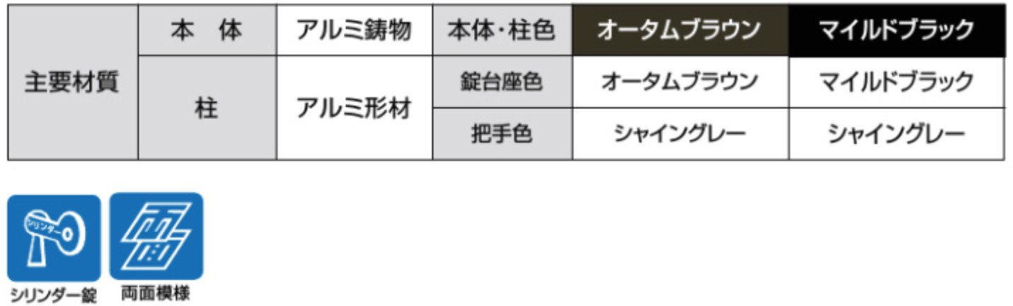 LIXIL　外構　門扉　アルミ鋳物門扉　モダン　 おしゃれ　エクステリア　愛知・名古屋の外構専門店パートナーホームのエクステリア製品一覧　主要材質　アルミ鋳物　シリンダー錠　両面模様　　アプローチ　ミオ　ナチュラルタイプ　|パートナーホーム