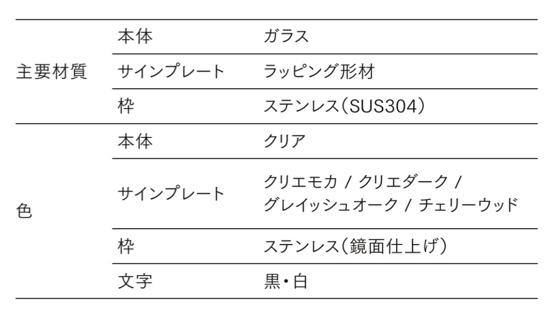 LIXIL　外構　サイン　ガラス　モダン　 おしゃれ　エクステリア　愛知・名古屋の外構専門店パートナーホームのエクステリア製品一覧　ガラスバーサイン　主要素材|パートナーホーム