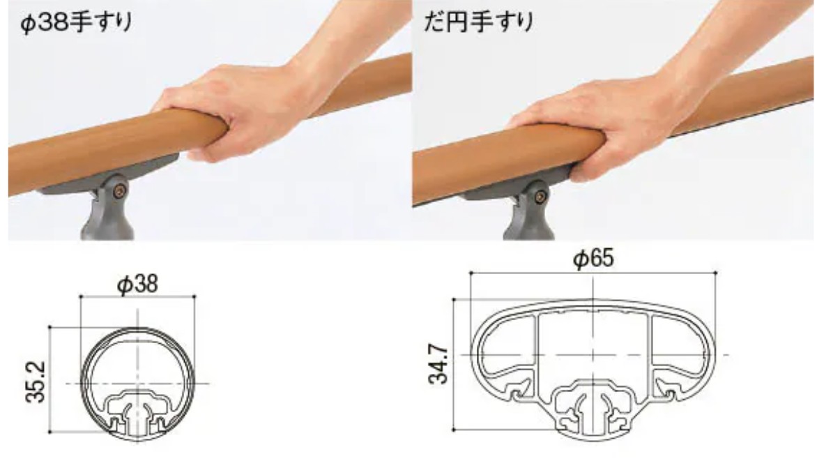 LIXIL　外構　手すり　モダン　 おしゃれ　エクステリア　愛知・名古屋の外構専門店パートナーホームのエクステリア製品一覧　グリップライン　誰もが使いやすい2タイプの手すり|パートナーホーム