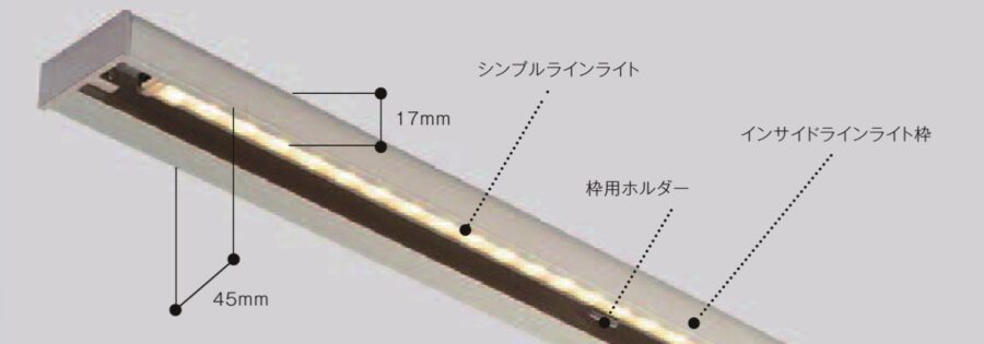 LIXIL　照明　外構　モダン　 おしゃれ　エクステリア　愛知・名古屋の外構専門店パートナーホームのエクステリア　製品一覧　美彩　Inside Line Light　インサイドラインライト　入隅から下向きに壁を照らすインサイドラインライト枠|パートナーホーム